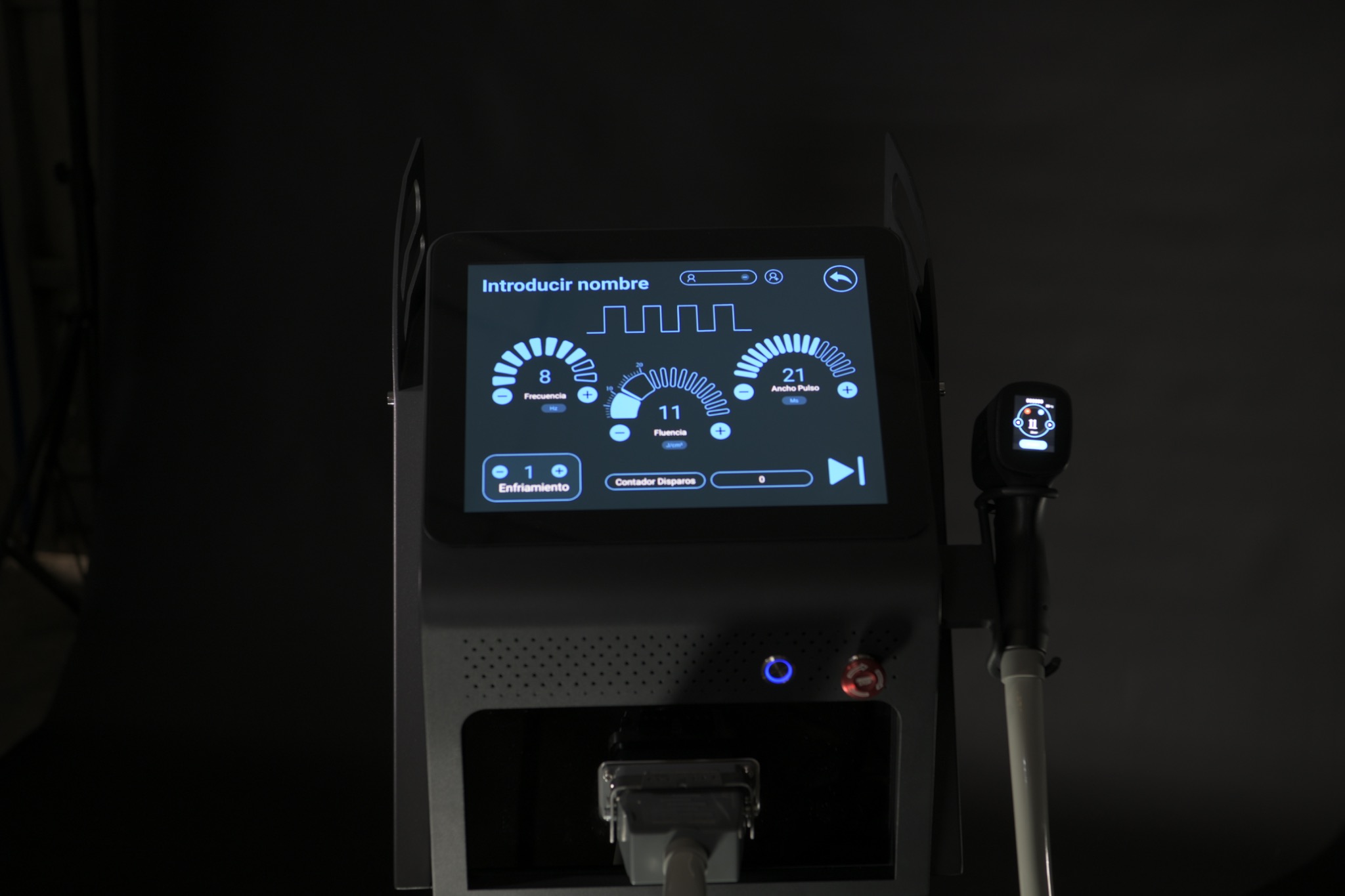 Eride Pro vue de face et interface tactile