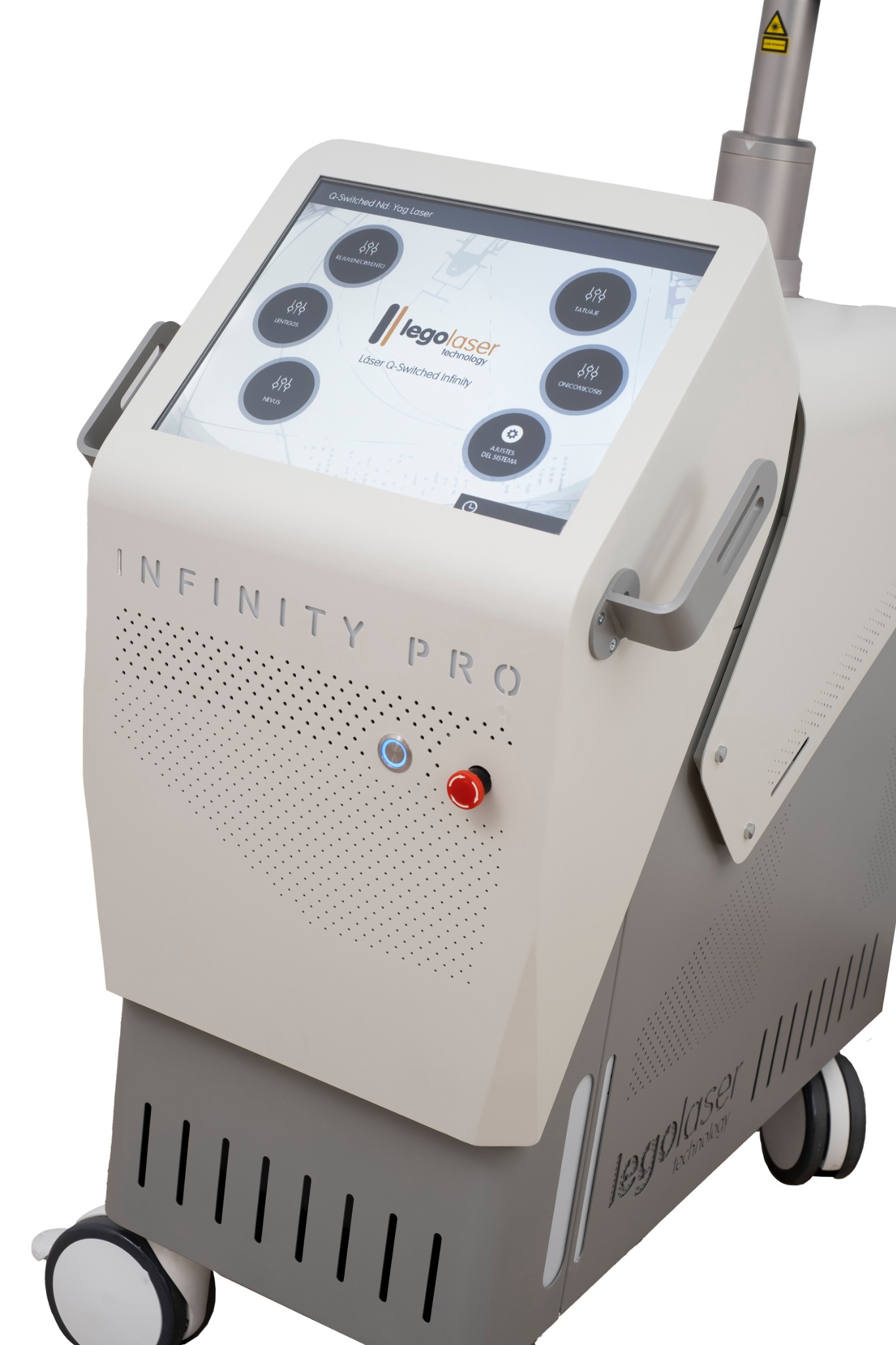 Écran tactile et interface de l'Infinity Pro