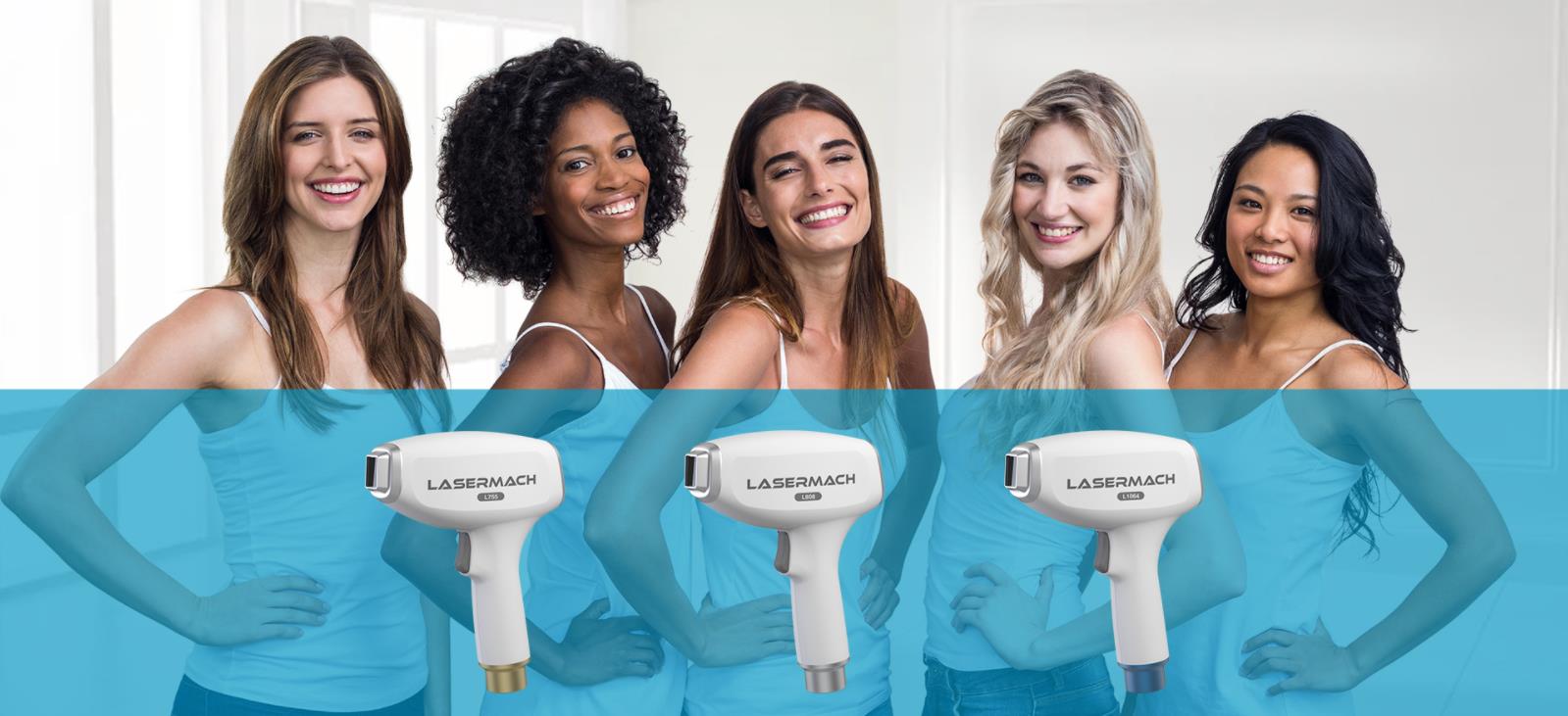 Lasermach et ses applicateurs pour différents phototypes